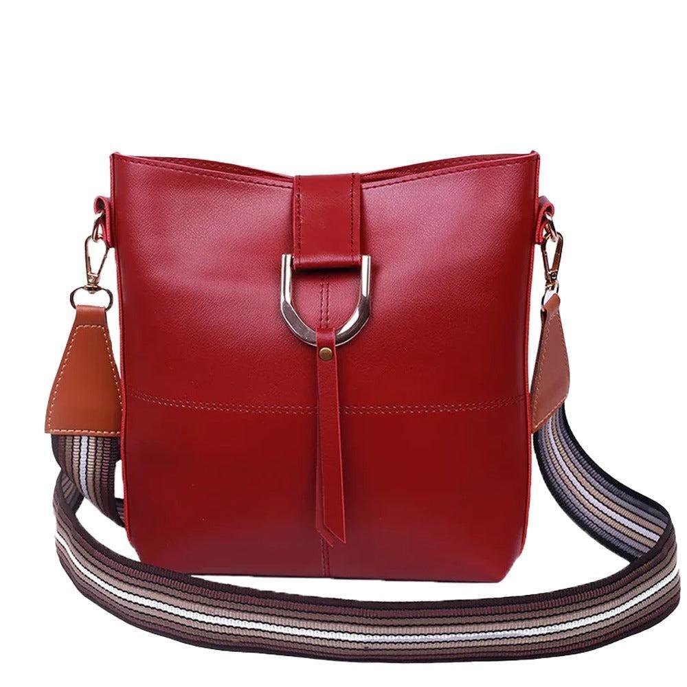 Simba Crossbody Leather bag Maroon